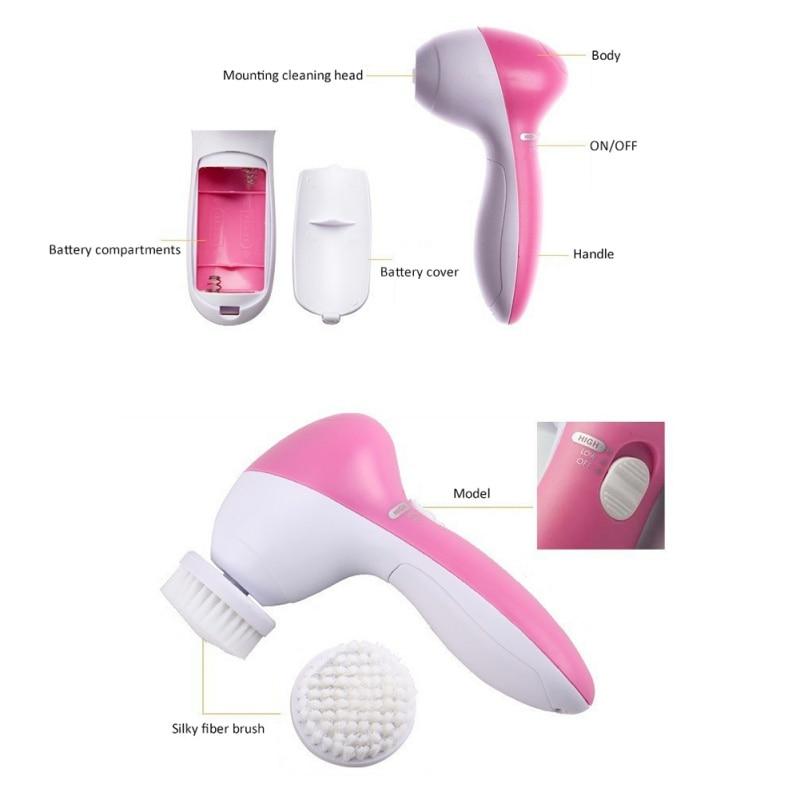 5 In 1 Electric Face Wash Brush Facial