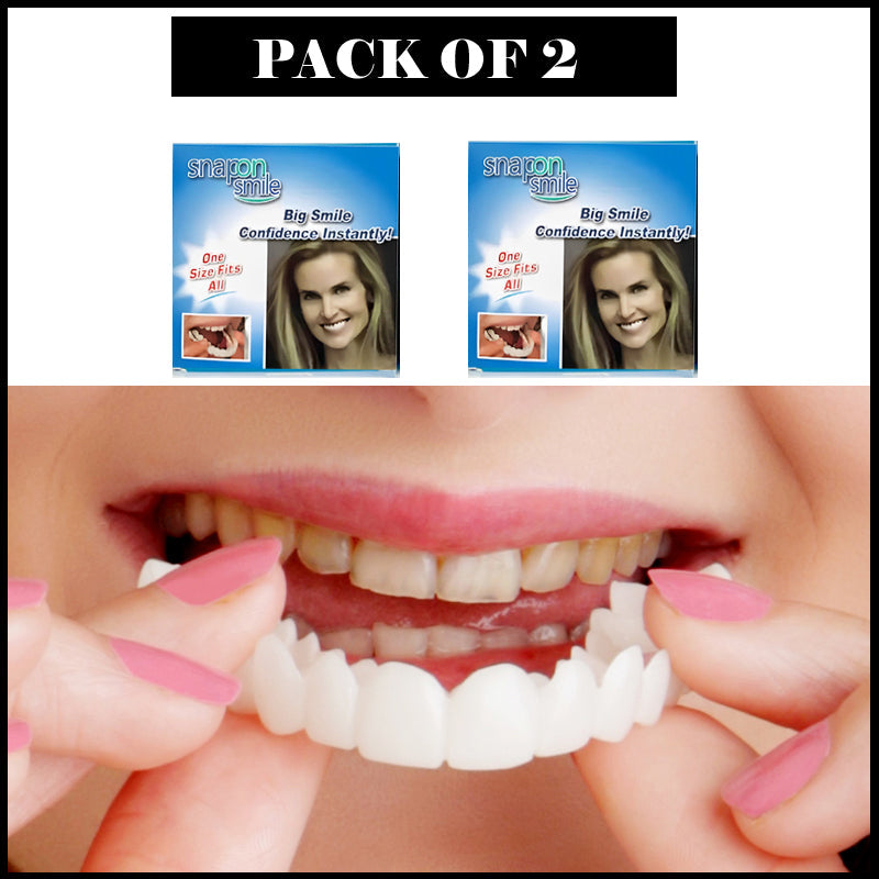 Pack Of 2 Pairs Snap-On Smile Custom Fit Perfect Smile